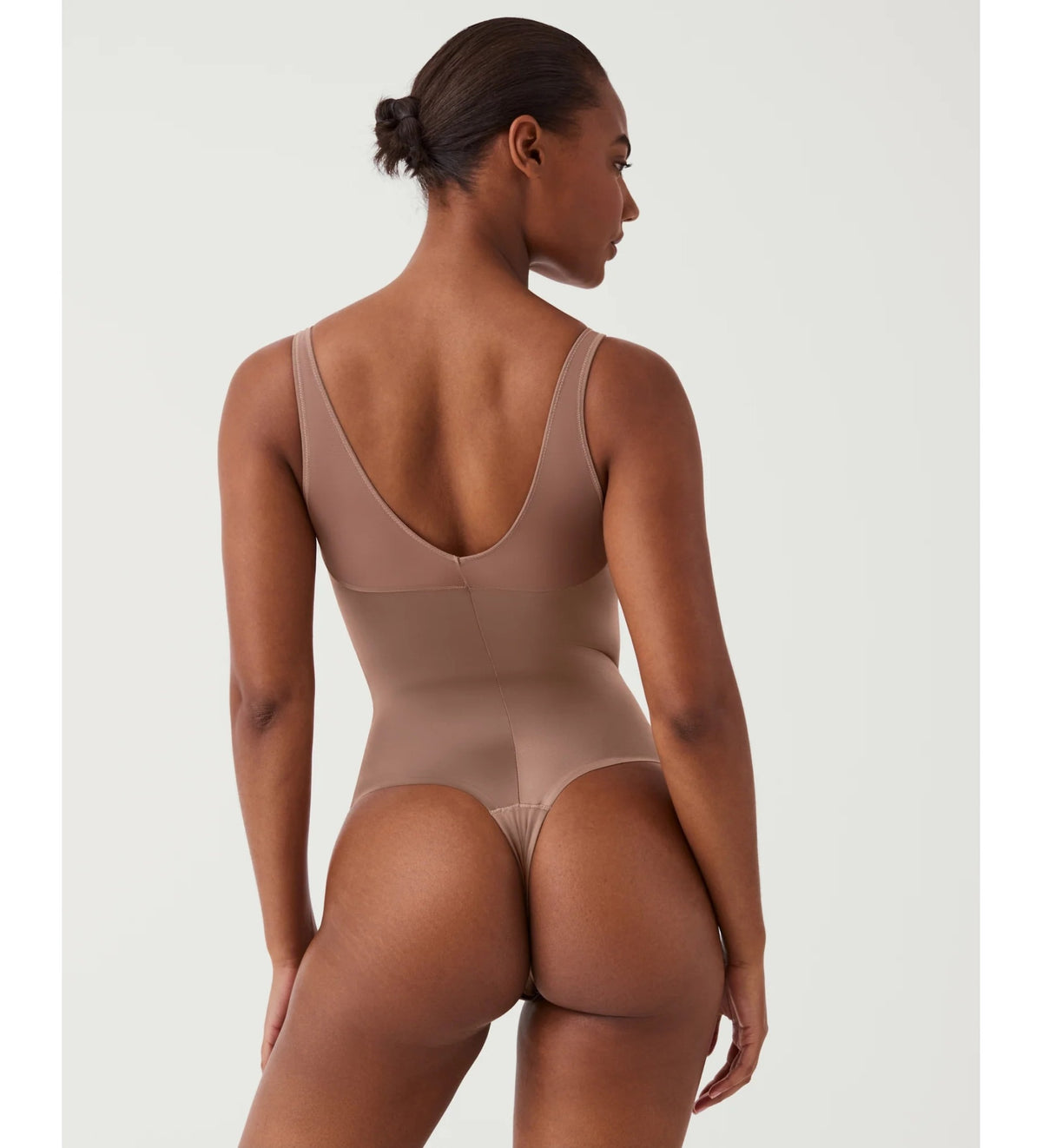 Body modellante satinato vista posteriore