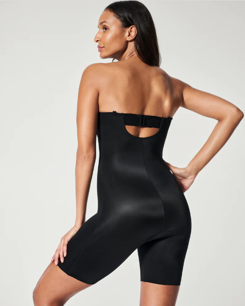 Body sposa senza spalline coppe push up contenimento soft con schiena bassa